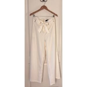 Ashley Stewart White Wide Leg Pants sz 10